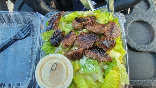 Steak Tip Caesar Salad - $12.25 as of 6/2022