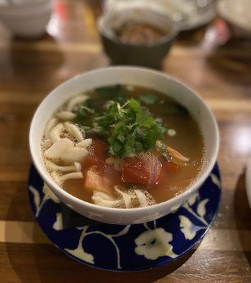 Spicy Tom Yum with shrimp