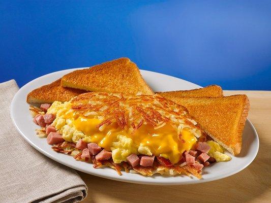 Ham and Cheese Stuffed Hash Brown