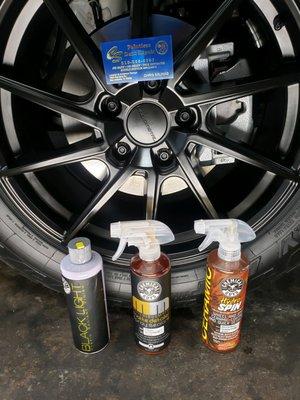 Detail on these rims, made them look new with these products. Amazing work as always Chris and Crystal.