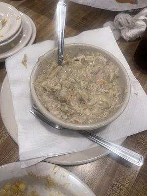 "Chicken and dumplings"