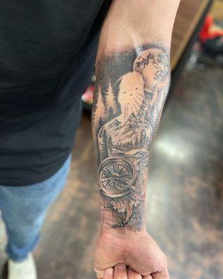 Inner arm tattoo