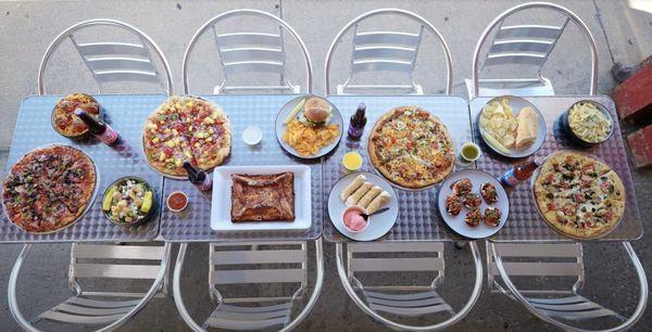 A delicious assortment of various Local Pizzeria dishes!