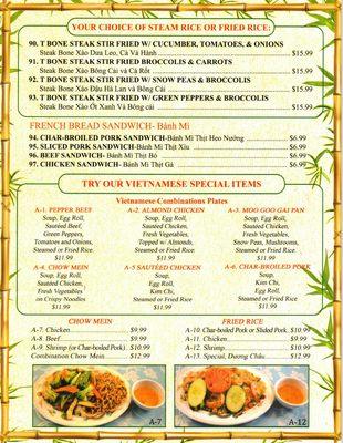 Saigon - Menu Page 5