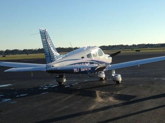 Takeoff in our Piper Archer LX.