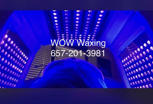 1 Hr Facial with BLUE LED light Bacteria zapper.