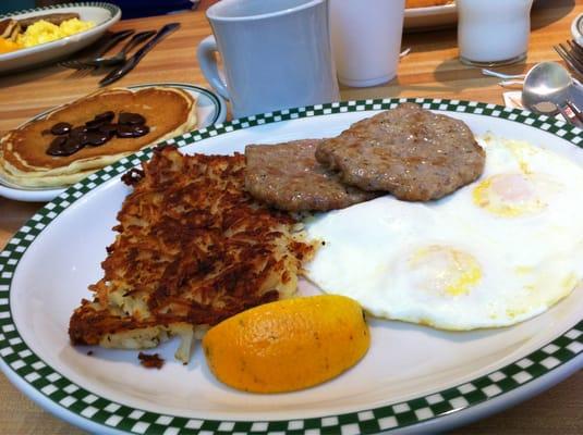 My breakfast...the sausage was my favorite part!