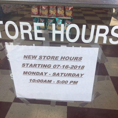 They are open and these are the current hours.