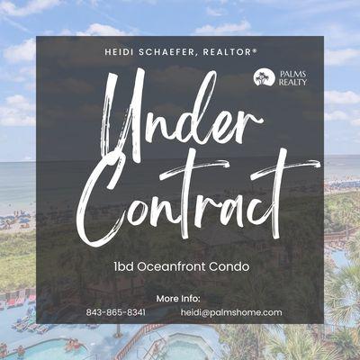 Beachfront condo in Myrtle Beach under contract