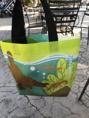 Very cute reusable bag that the kids meal comes in.