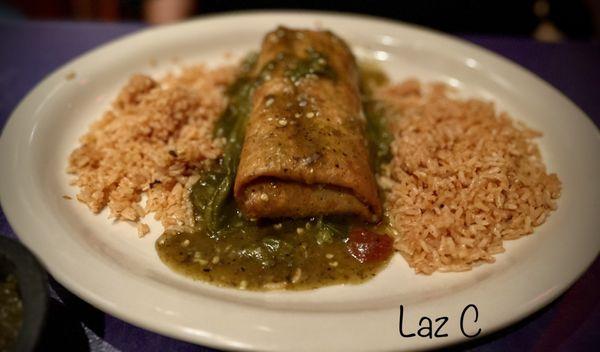 Chimichanga w/double rice