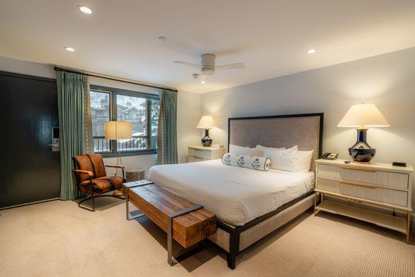 Condominium master bedroom