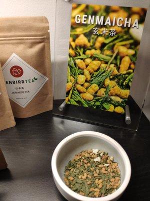 Genmaicha on display for you to smell!