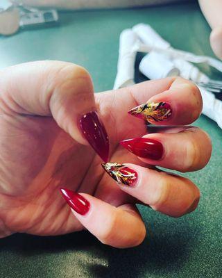 Stiletto shape from Classy Nails