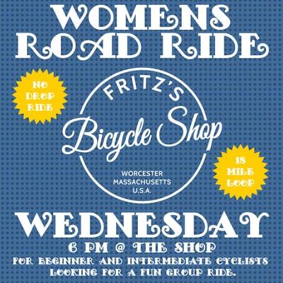 Join us on our Wednesday Night Womens Road Rides !