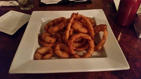 Our appetizer. Onion rings.