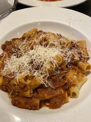 Ziti with meat sauce