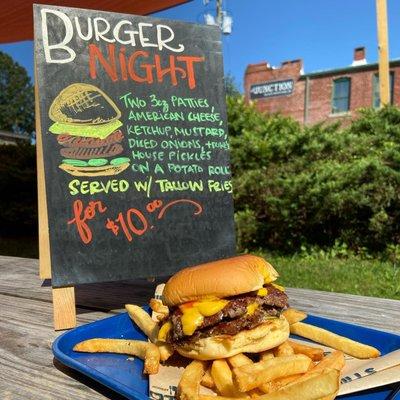 Don't miss our Burger Night every Monday at all locations.