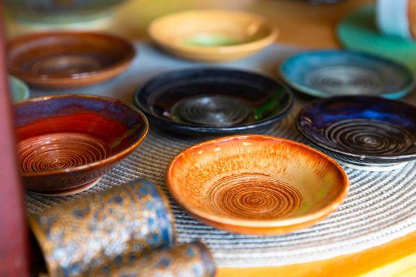 Beautiful handmade dipping dishes!