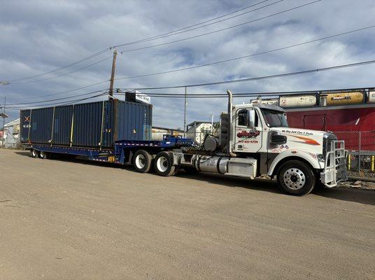 Seabox container transport local and long distance