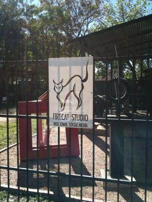 Firecat Studio's location at 918 Nolan #104, San Antonio, TX. Call first, we often work from client sites.