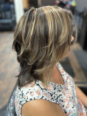 Brunette balayage