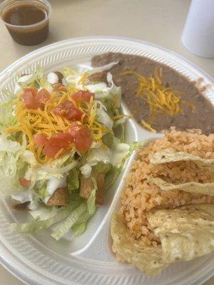 Flauta lunch plate