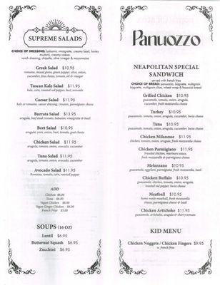 Menu August 2024