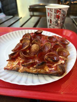 Grandma Crisp Cup Pepperoni Slice