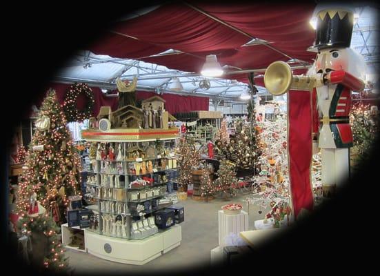 Greenhouse transforms to a Holiday Decorating Center in November and December.