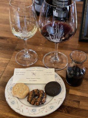 Girl Scout Cookie and Wine pairing