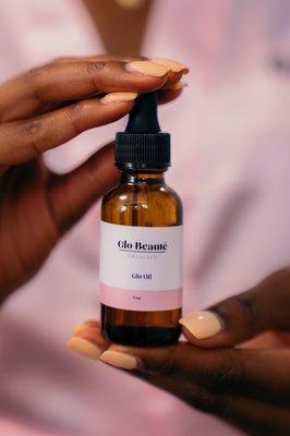 Our GLO oil. Shop glogeousbb.com