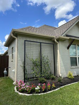 New 5" Seamless Gutters and Downspouts in Sandstone