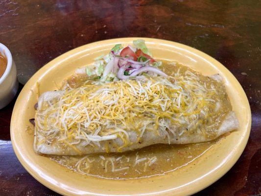 Carne Asada Burrito - Definitely not amazing but pretty good. Good size and fresh with smothered green chili on top.