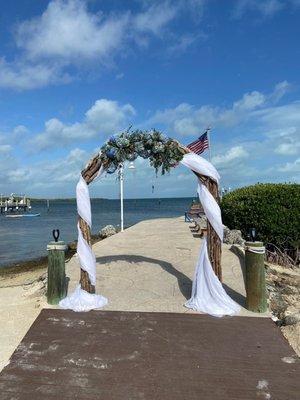 Wedding arch.