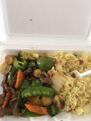 Hunan beef lunch sized special 5.88