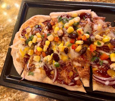 Always ask about our flatbread specials!! (Pictured is the BBQ Chicken Flatbread - not always available)