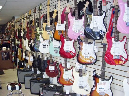 Murphy's Electric Guitar Wall