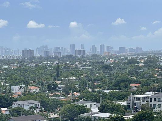 Distant vie of our skyline.