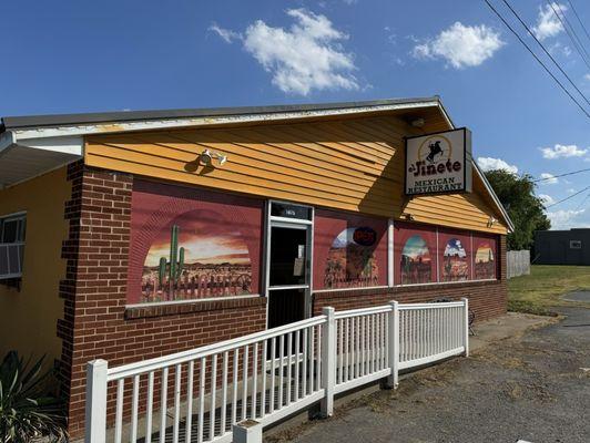 View from front of the restaurant