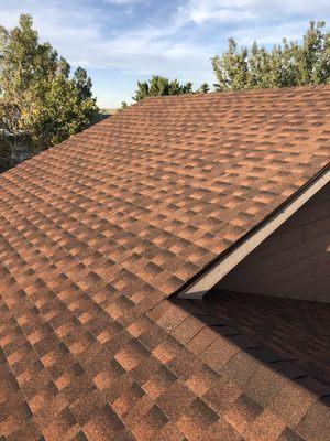 GAF ArmourShield II Shingle, Color is Hickory. Home is in Ft. Lupton