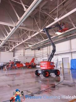 Industrial pressure cleaning at the U.S Coast Guard in Homestead, Florida