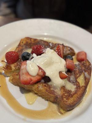 Creme brûlée French toast