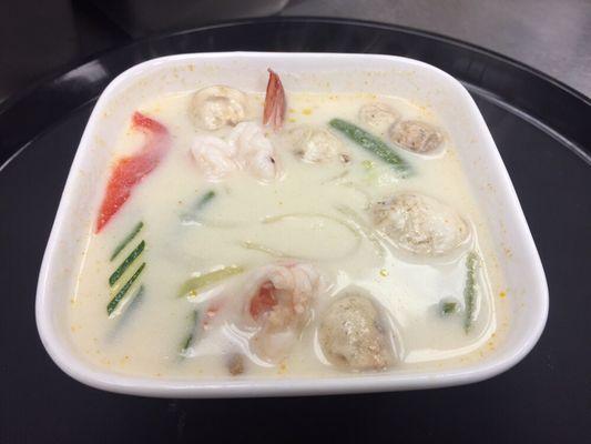 Tom Kha soup with shrimp