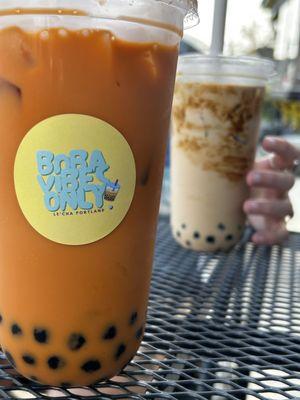 thai bubble tea brown sugar bubble tea