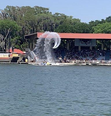 Ski show on Lake Eloise.