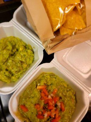 Guacamole and chips