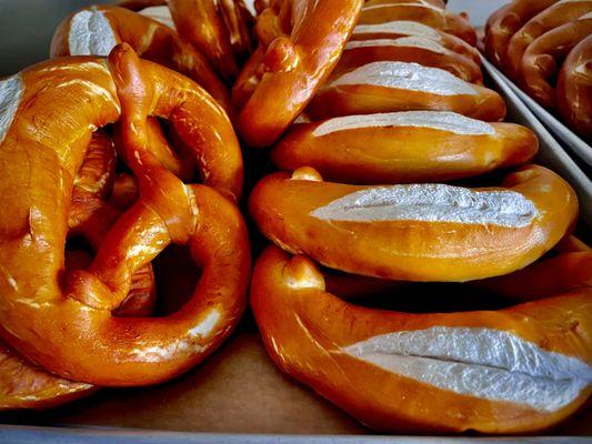 Delicious handmade soft Pretzels original German Style