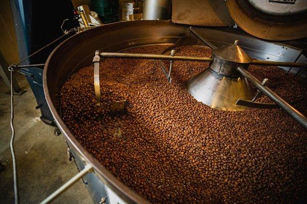 Roasting coffee. Photo: Winter Caplanson