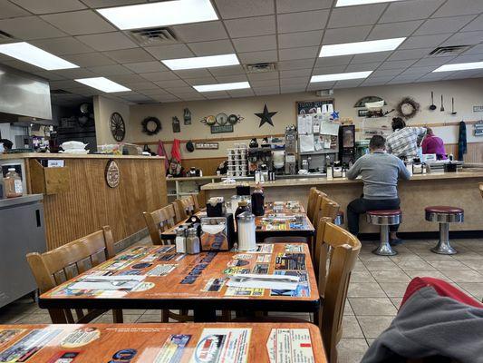 Chuck Wagon tables and counter.